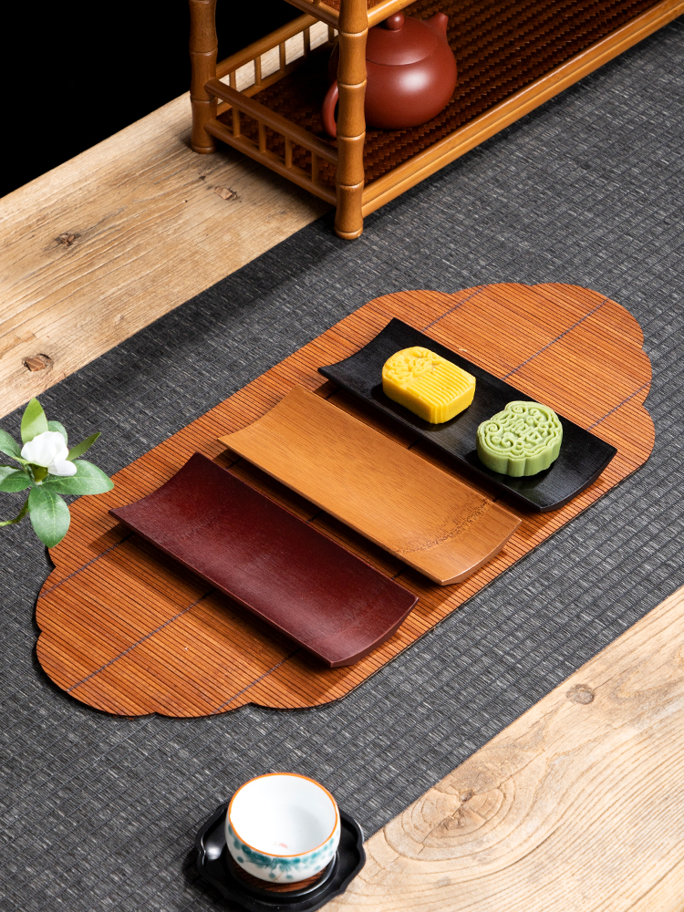 Food Snacks In Japan - Handmade Carbonized Bamboo Hand Towers Stand,