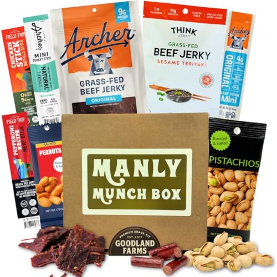 Jerky Beef Pack - Manly Munch Box Jerky Gift Box,