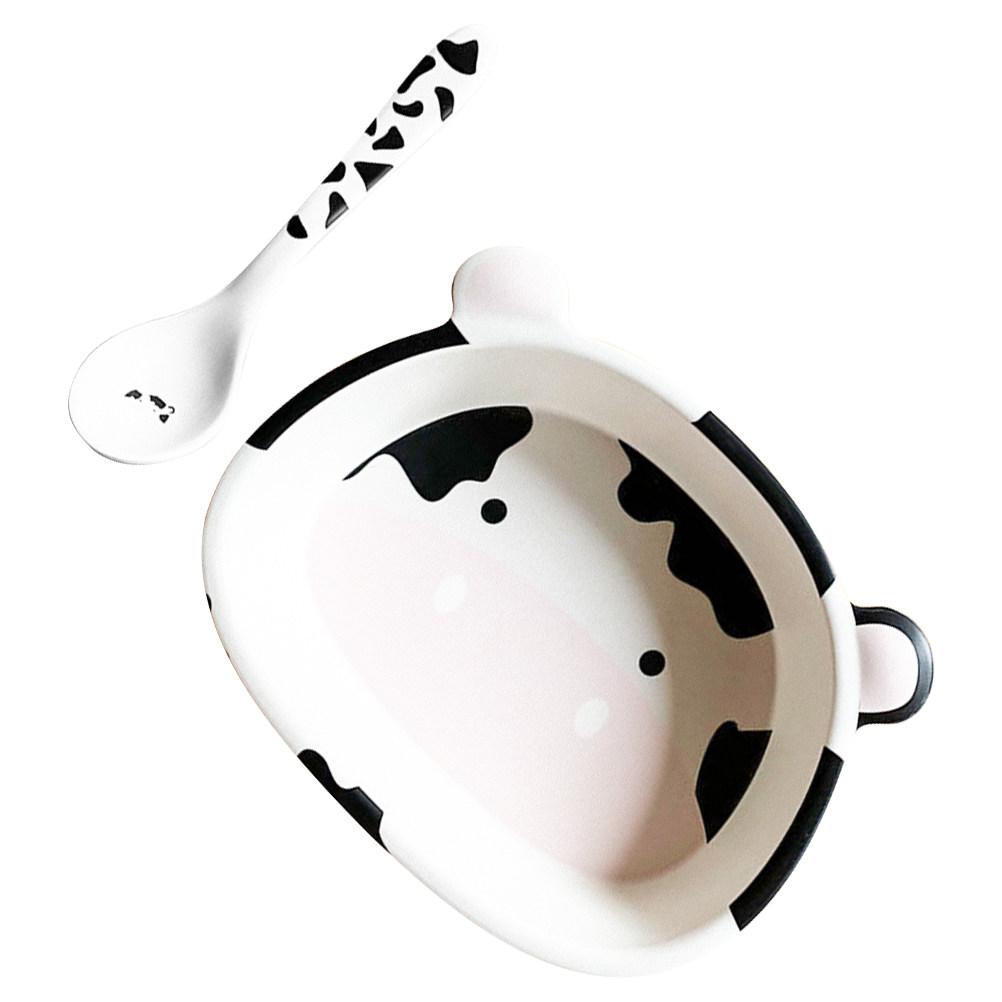 Food Snacks With Fiber - 1Set Cow Shaped Fiber Dessert Bowl