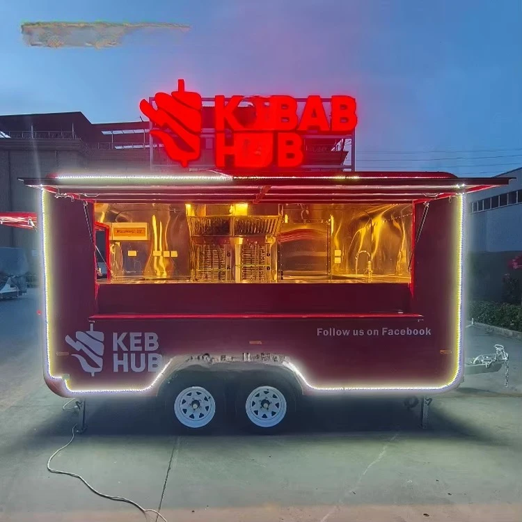 Food Snacks With Fiber - Fast Food Trailer Mobile Snack Bar