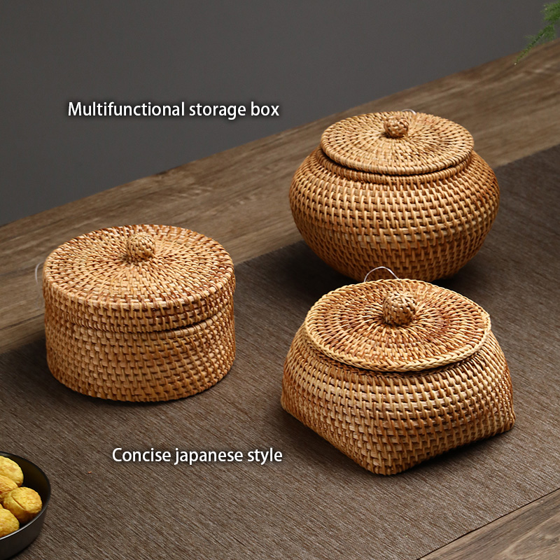 Handwoven Rattan Storage Box W - Food Snacks In Japan のレビューと価格