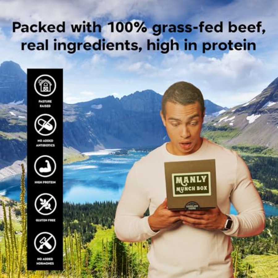 Manly Munch Box Jerky Gift Box - Jerky Beef Pack のレビューと価格