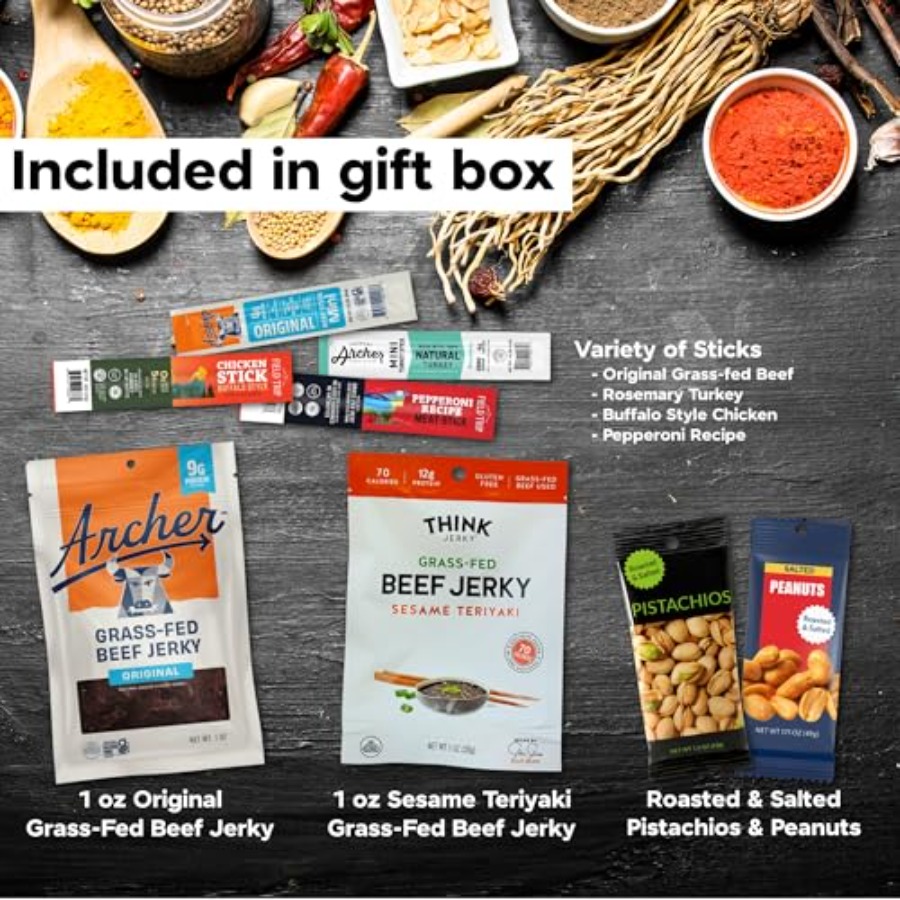 Manly Munch Box Jerky Gift Box - Jerky Beef Pack のレビューと価格