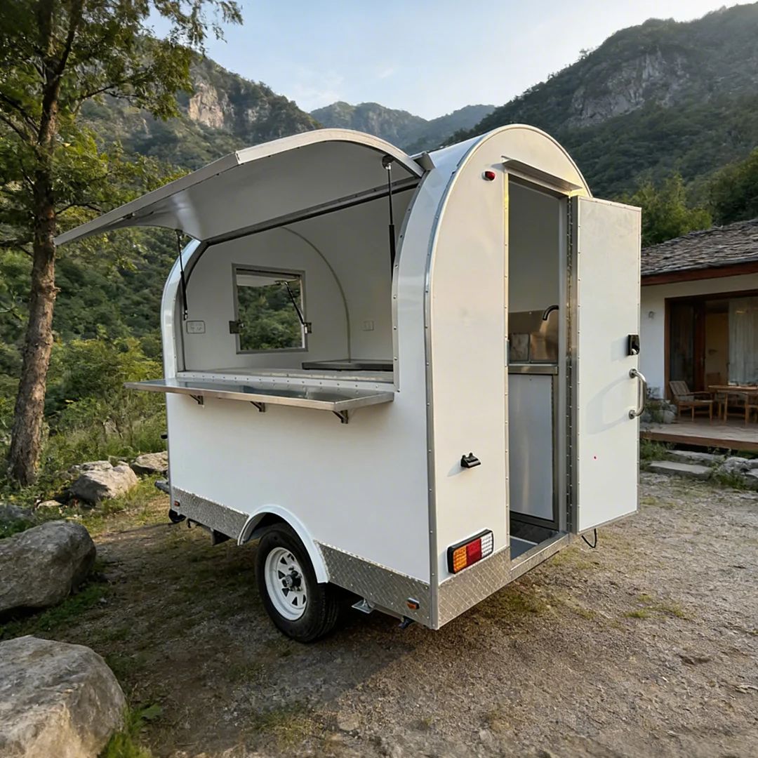 FRP Trailer-Mounted Food Vendi - Food Snacks With Fiber のレビューと価格