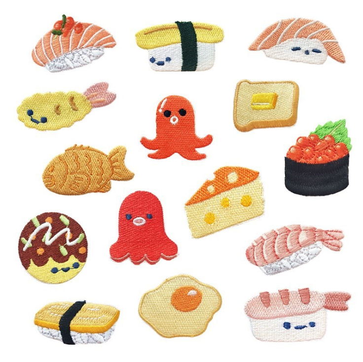 10 Pcs Embroidery Patch Popula - Food Snacks Pictures のレビューと価格