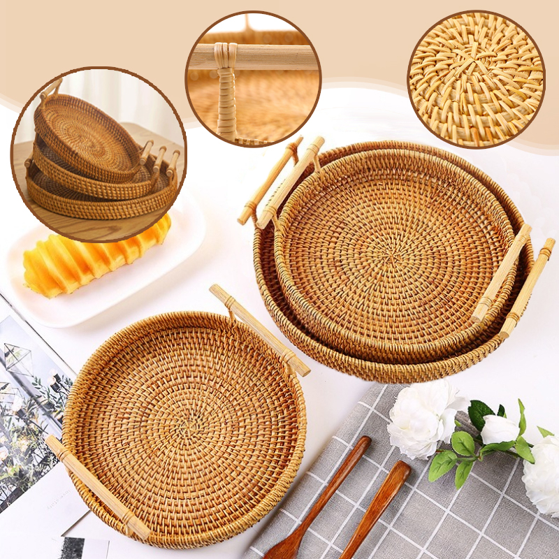 Rural Style Rattan Storage Bas - Food Snacks With Fiber のレビューと価格