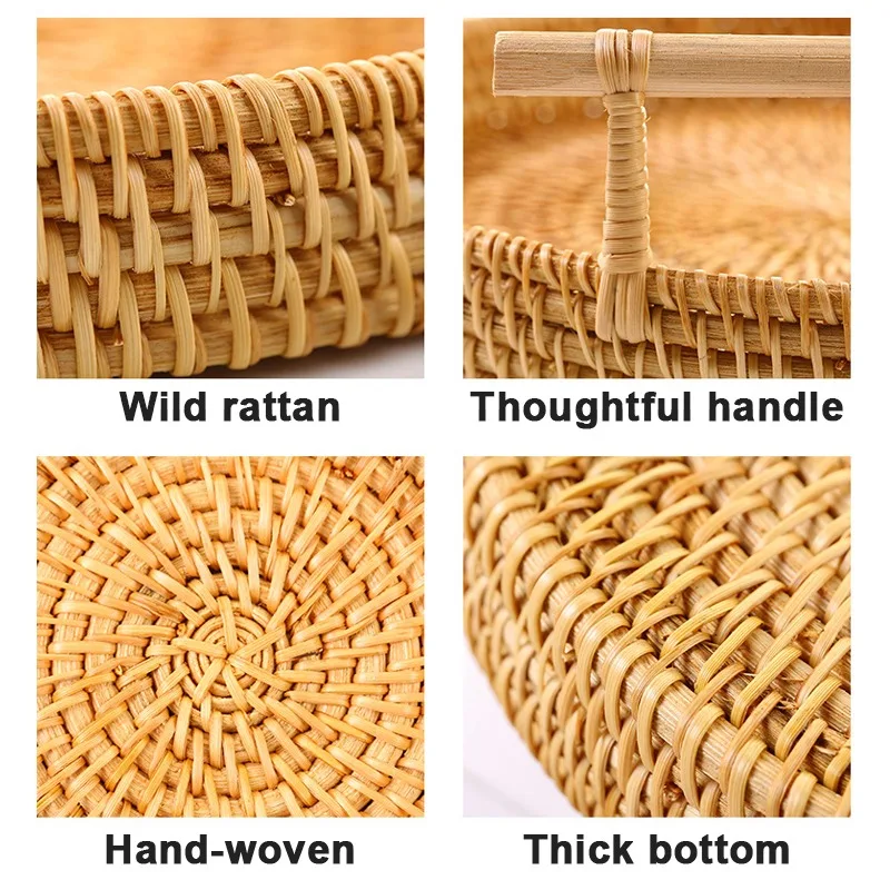 Rural Style Rattan Storage Bas - Food Snacks With Fiber のレビューと価格