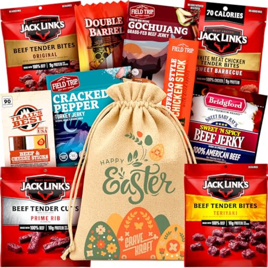 Beef Jerky Easter Basket For M - Jerky Beef Pack のレビューと価格