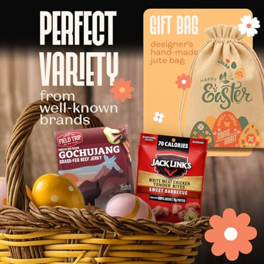 Beef Jerky Easter Basket For M - Jerky Beef Pack のレビューと価格