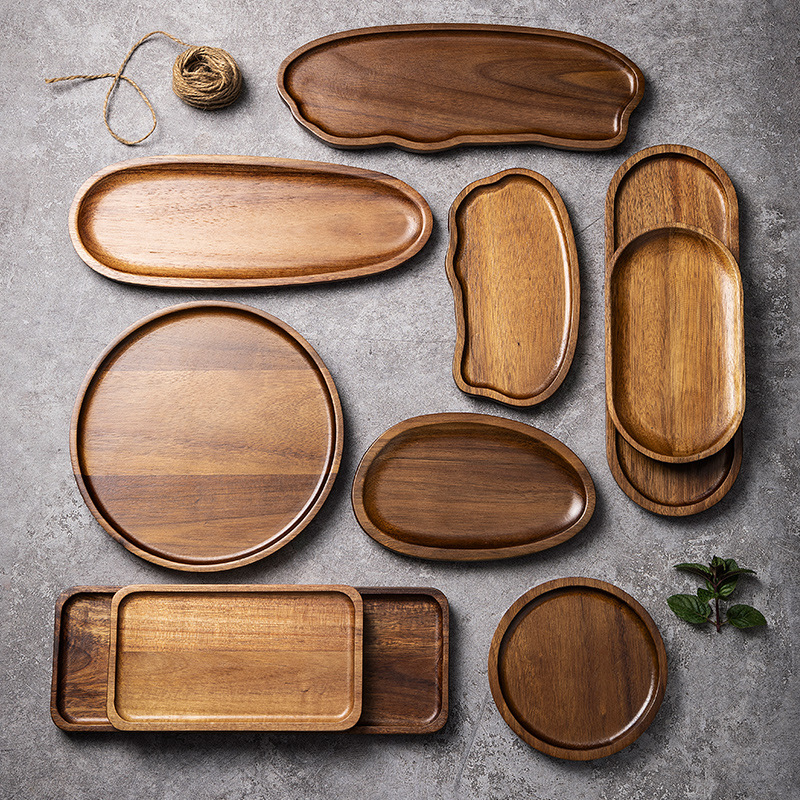Tableware Solid Wood Food Tray - Food Snacks In Japan のレビューと価格