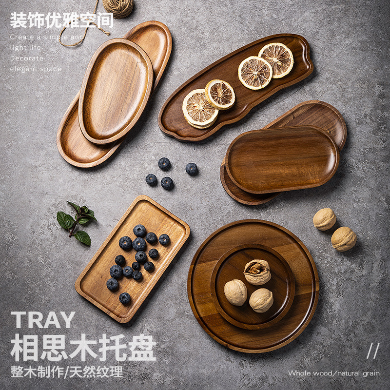 Tableware Solid Wood Food Tray - Food Snacks In Japan のレビューと価格