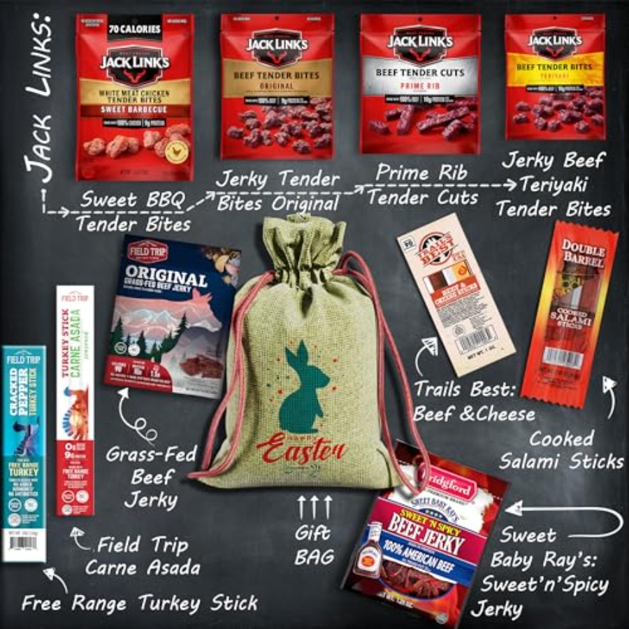 Beef Jerky Easter Basket For M - Jerky Beef Pack のレビューと価格