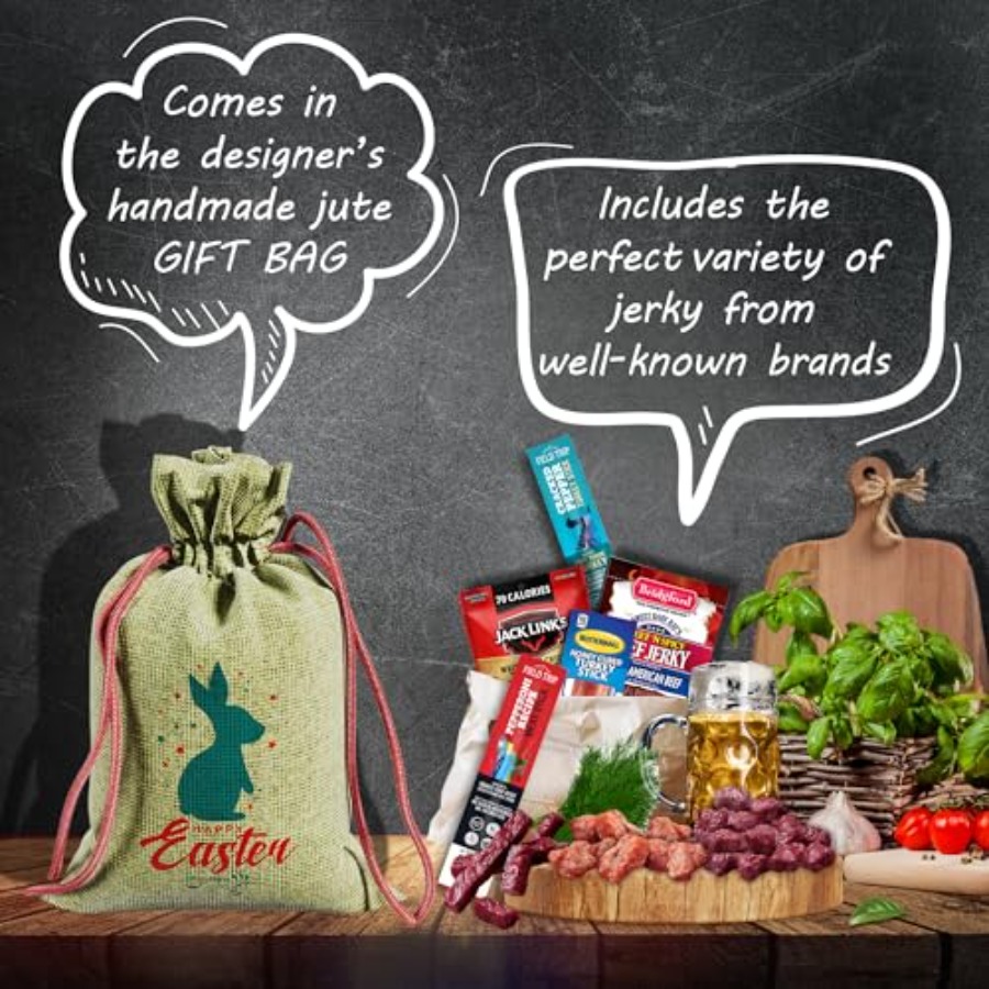 Beef Jerky Easter Basket For M - Jerky Beef Pack のレビューと価格