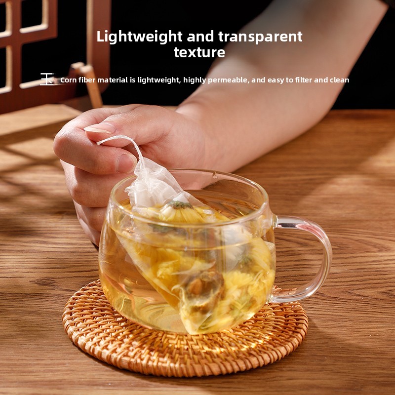 Disposable Corn Fiber Tea Bag  - Food Snacks With Fiber のレビューと価格
