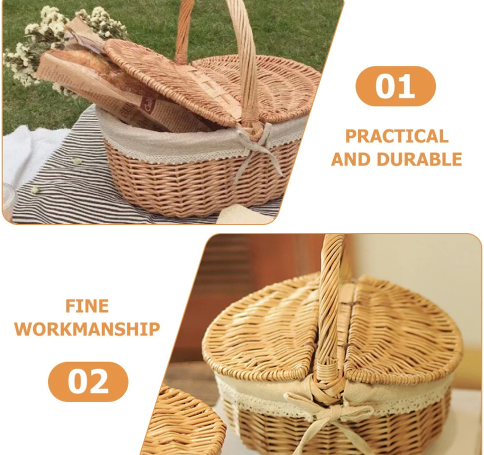 Multi-Function Hand-Woven Bask - Food Snacks With Fiber のレビューと価格
